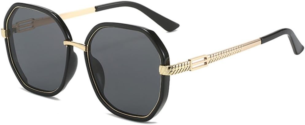 Женские солнцезащитные очки в крупной металлической оправе для активного отдыха и путешествий, мужские очки для вождения с защитой от УФ-излучения UV400 LANGSER, Black Grey
Женские солнцезащитные очки в крупной металлической оправе для активного отдыха и путешествий, мужские очки для вождения с защитой от УФ-излучения UV400 LANGSER, Black Grey