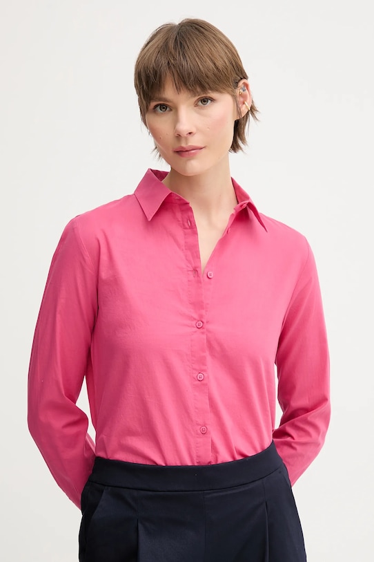 Хлопковая рубашка United Colors Of Benetton, розовый 
Хлопковая рубашка United Colors Of Benetton, розовый