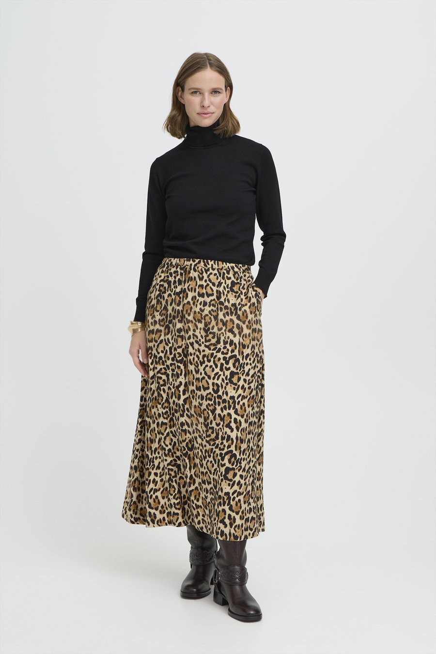 Юбка b.young Maxi skirt, Humus Leopard Mix/Brown
Юбка b.young Maxi skirt, Humus Leopard Mix/Brown