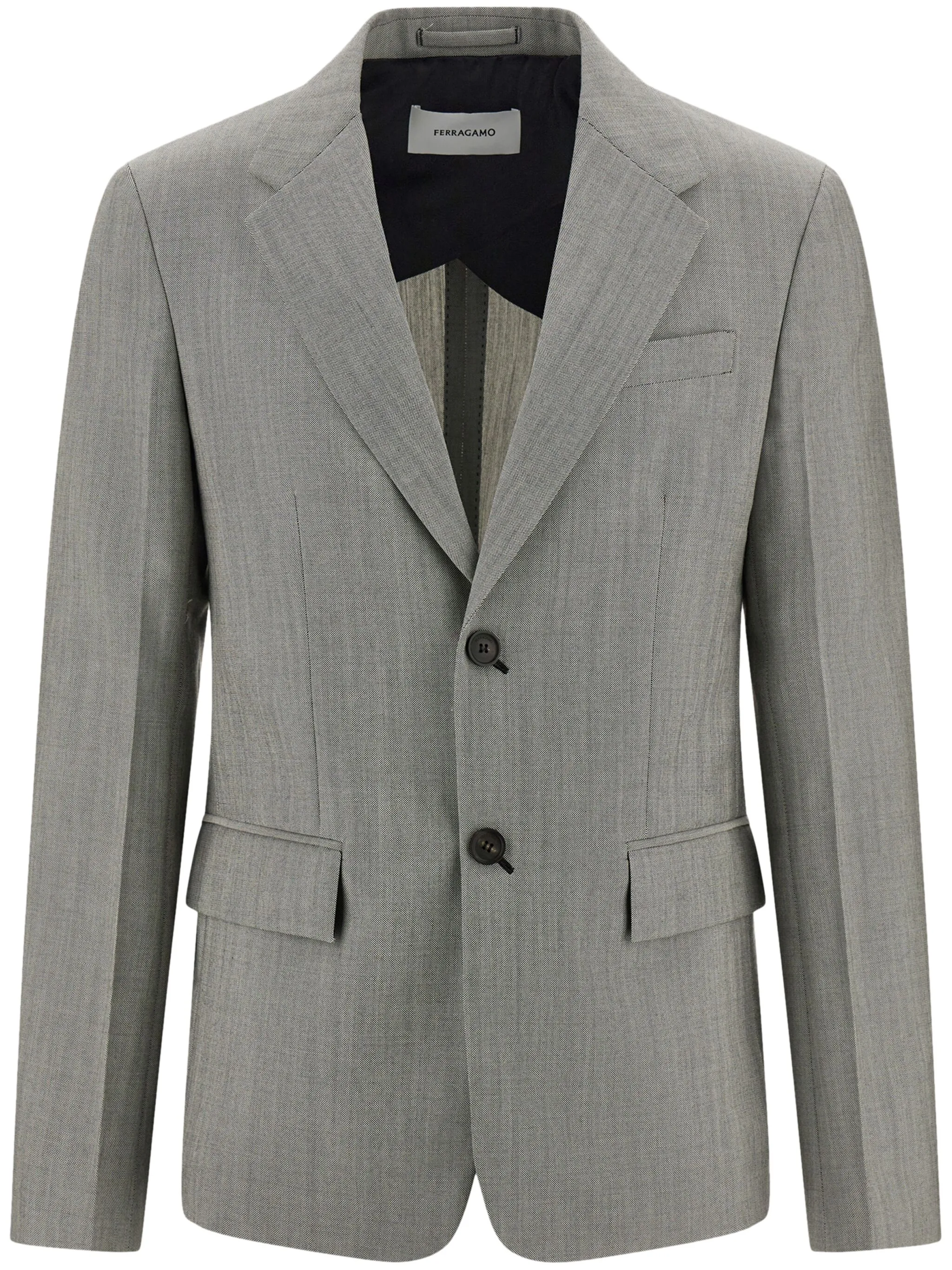 Однобортный пиджак Ferragamo, серый
Однобортный пиджак Ferragamo, серый