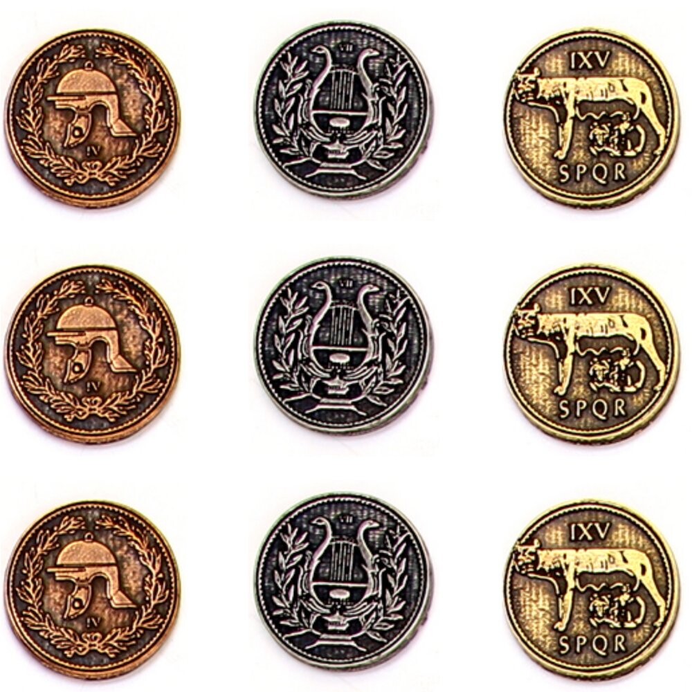 Набор из 9 римских металлических монет RGFK
Набор из 9 римских металлических монет RGFK