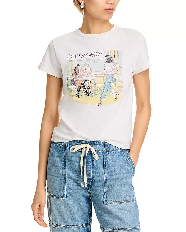 Классическая футболка с напитками Re/Done, белый
Классическая футболка с напитками Re/Done, белый