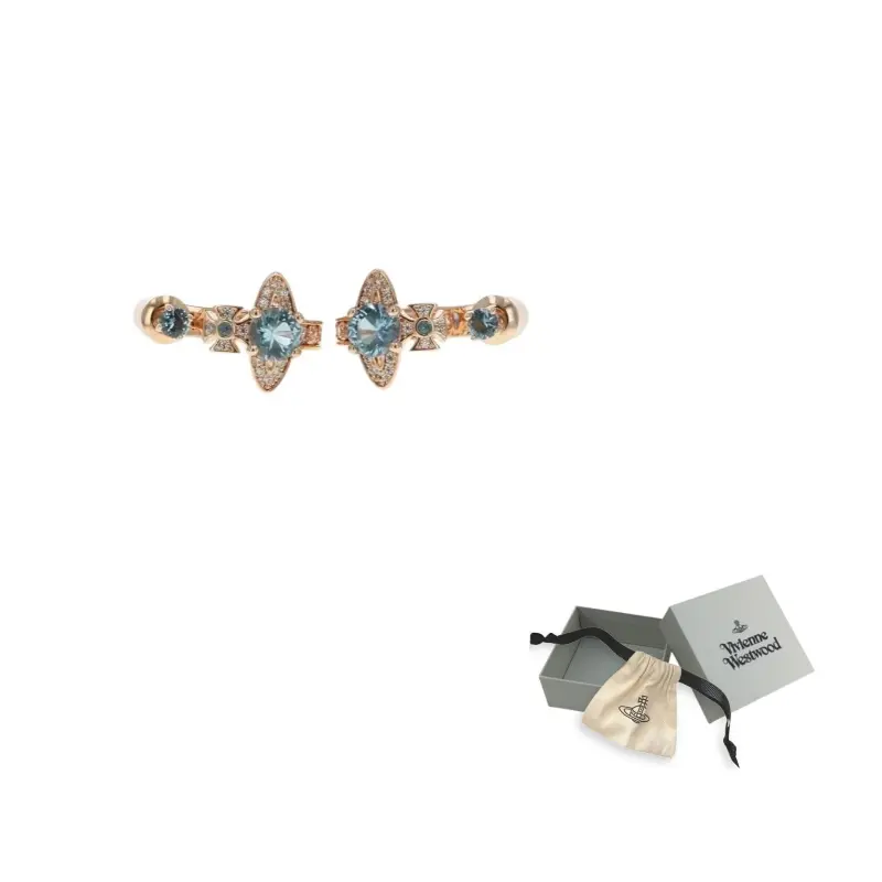 Vivienne Westwood Цирконовые серьги унисекс blue
Vivienne Westwood Цирконовые серьги унисекс blue