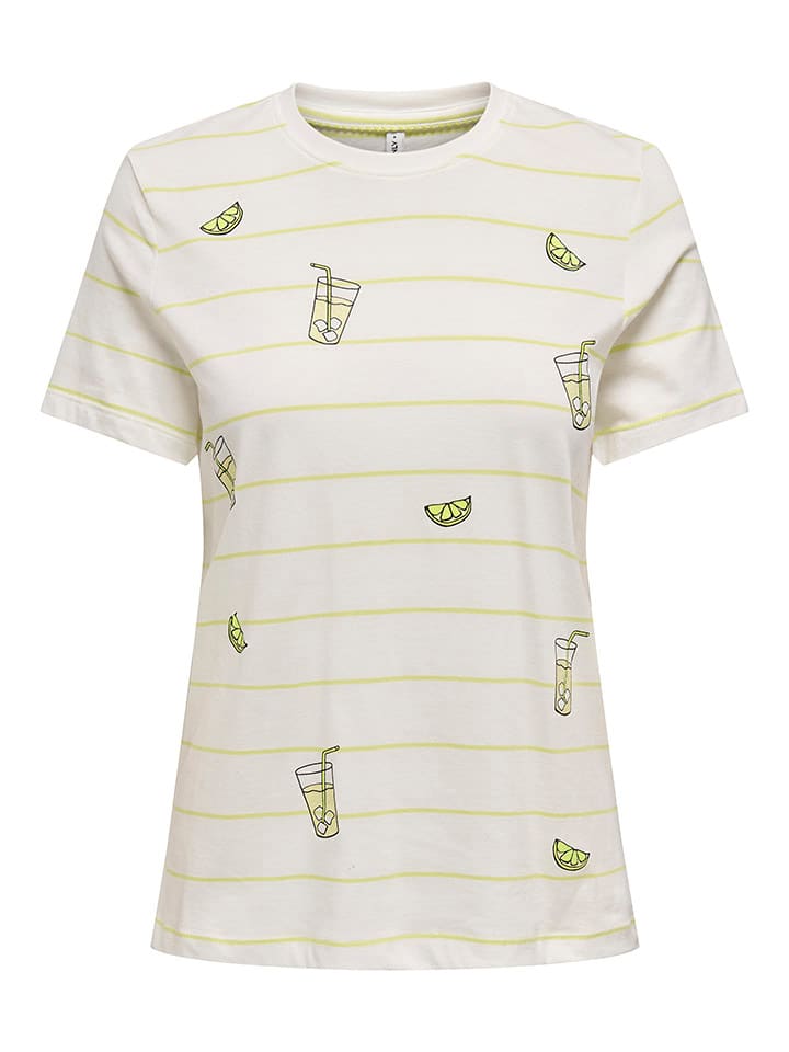 Футболка ONLY, цвет weiß/gelb 
Футболка ONLY, цвет weiß/gelb