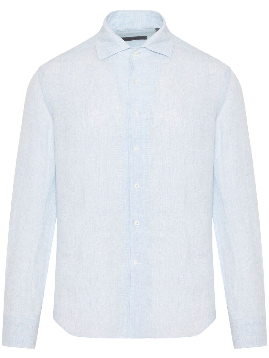 Corneliani рубашка с длинными рукавами, синий 
Corneliani рубашка с длинными рукавами, синий