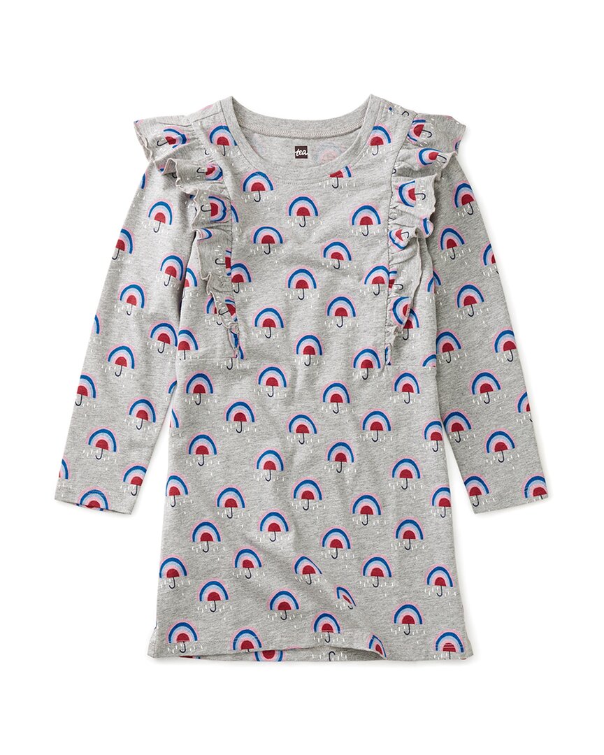 Платье А-силуэта с оборками на рукавах от Tea Collection, зеленый
Платье А-силуэта с оборками на рукавах от Tea Collection, зеленый