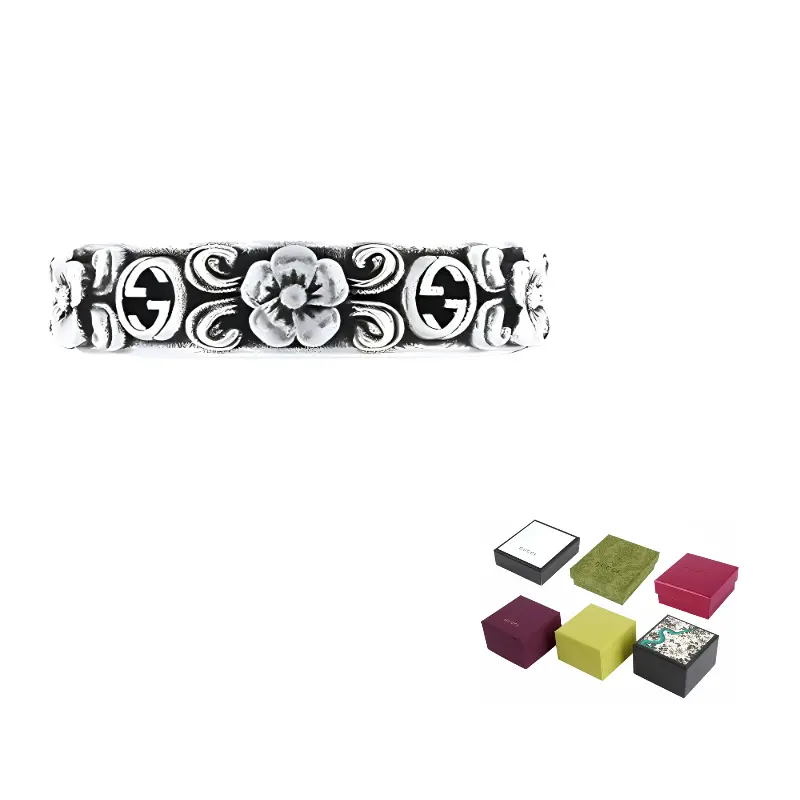 GUCCI Переплетающиеся 92 серебряных кольца унисекс silver black
GUCCI Переплетающиеся 92 серебряных кольца унисекс silver black