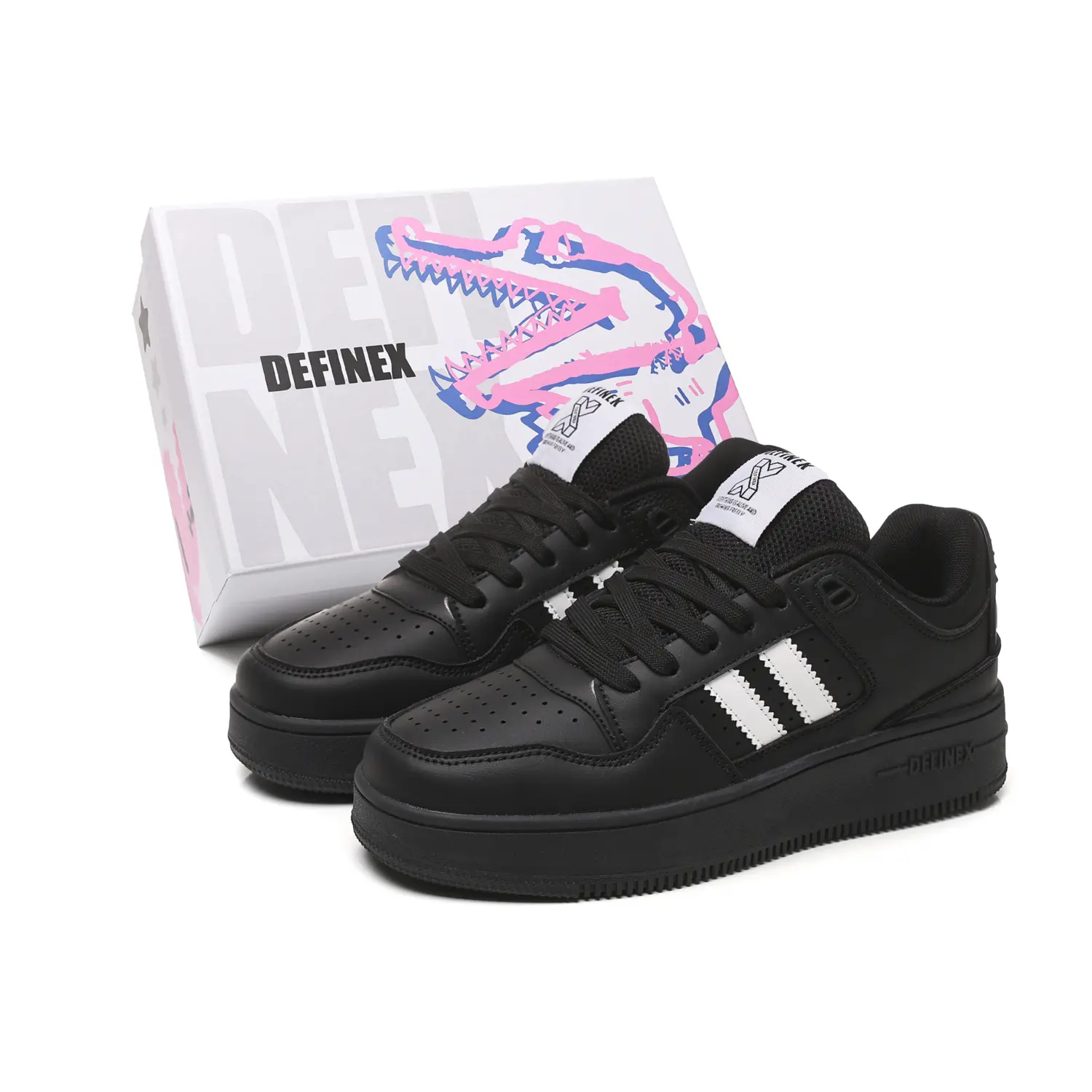 DEFINEX Низкие скейтерские кроссовки унисекс черные, цвет Black
DEFINEX Низкие скейтерские кроссовки унисекс черные, цвет Black
