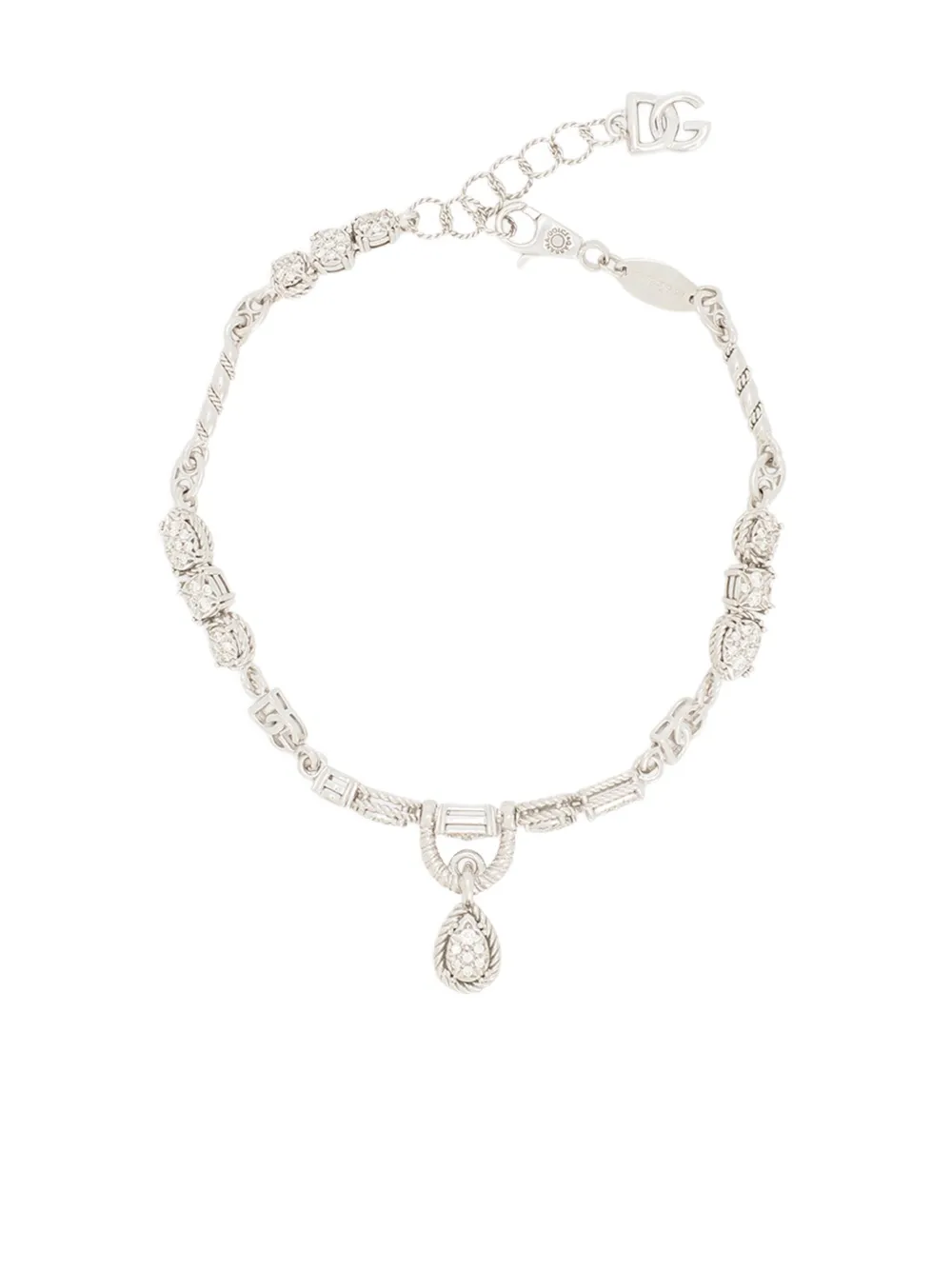 Браслет из белого золота с бриллиантами DOLCE & GABBANA, серебяный 
Браслет из белого золота с бриллиантами DOLCE & GABBANA, серебяный