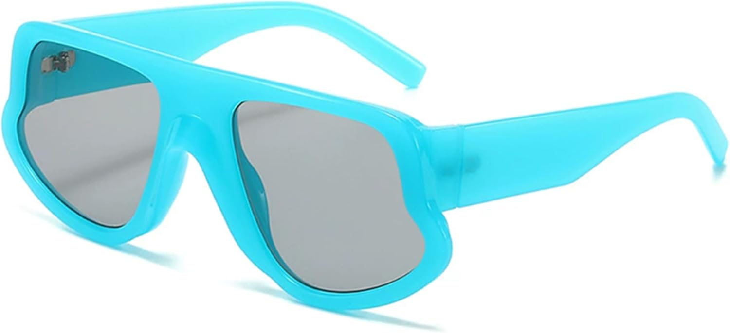 bullabulling Ретро большие солнцезащитные очки для мужчин и женщин, квадратная форма, защита от УФ-излучения UV400, винтажные очки, большая оправа, женские солнцезащитные очки, Blue
bullabulling Ретро большие солнцезащитные очки для мужчин и женщин, квадратная форма, защита от УФ-излучения UV400, винтажные очки, большая оправа, женские солнцезащитные очки, Blue