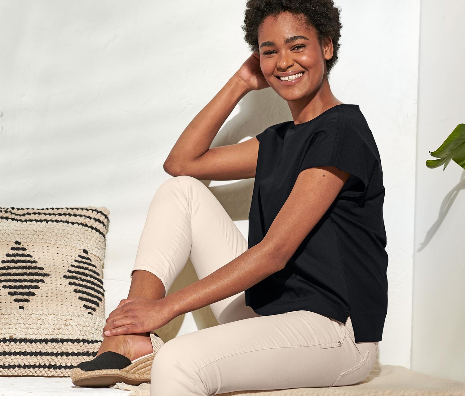 Блузка-рубашка из микса материалов Tchibo, черный
Блузка-рубашка из микса материалов Tchibo, черный