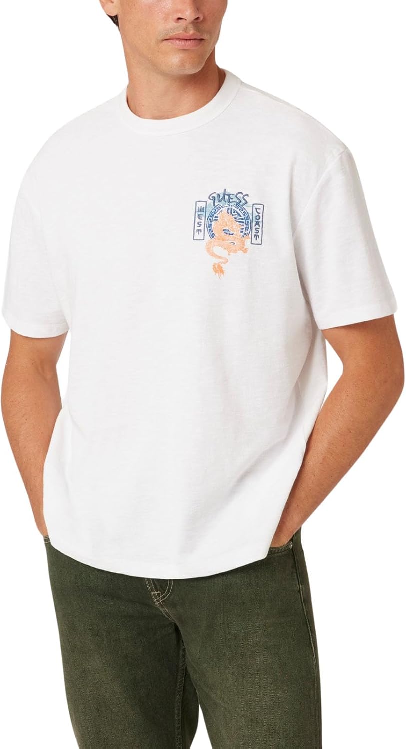Мужская футболка Guess Eco с японским драконом, Pure White, Белый, Мужская футболка Guess Eco с японским драконом, Pure White
Мужская футболка Guess Eco с японским драконом, Pure White, Белый, Мужская футболка Guess Eco с японским драконом, Pure White