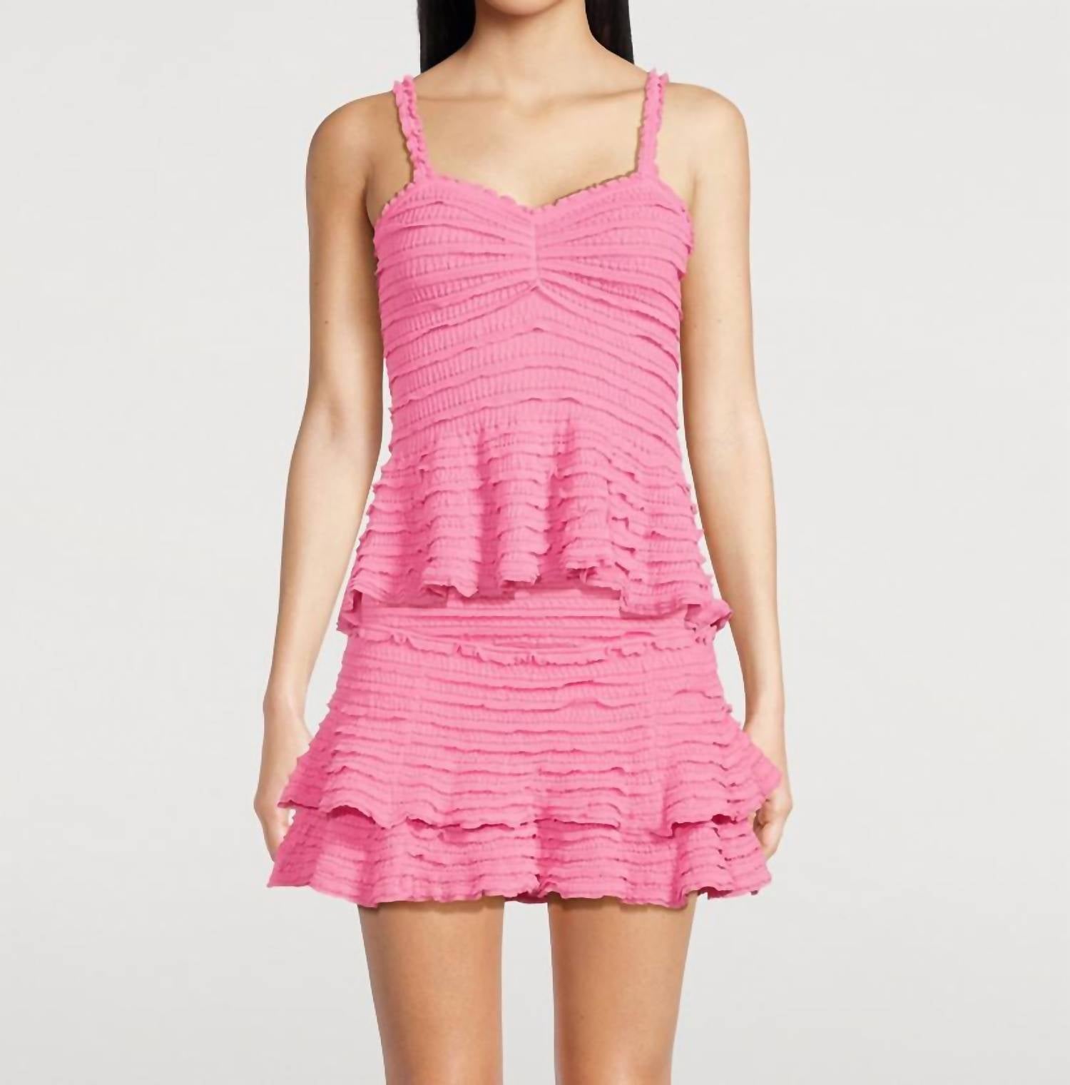 Вязаный топ Azami в цвете Lovestruck Pink Loveshackfancy, Lovestruck Pink
Вязаный топ Azami в цвете Lovestruck Pink Loveshackfancy, Lovestruck Pink