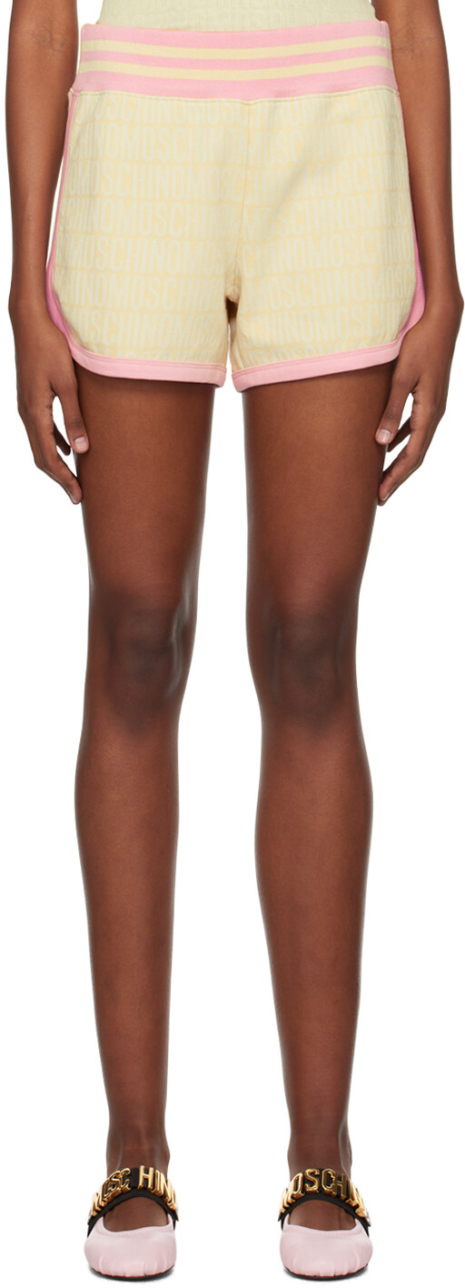 Бежевые жаккардовые шорты Moschino
Бежевые жаккардовые шорты Moschino