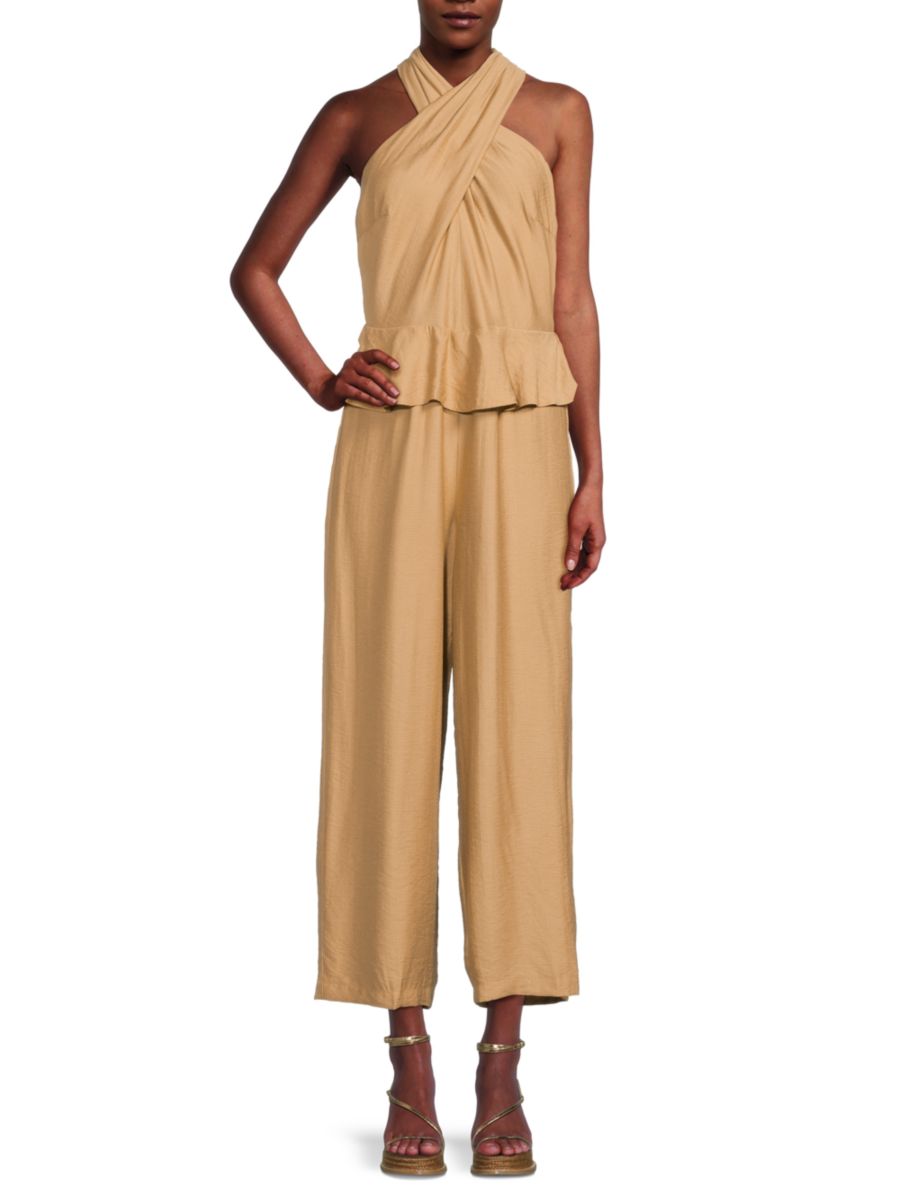 Укороченный комбинезон с широкими штанинами и завязкой на шее спереди Tommy Hilfiger, желто-коричневый
Укороченный комбинезон с широкими штанинами и завязкой на шее спереди Tommy Hilfiger, желто-коричневый