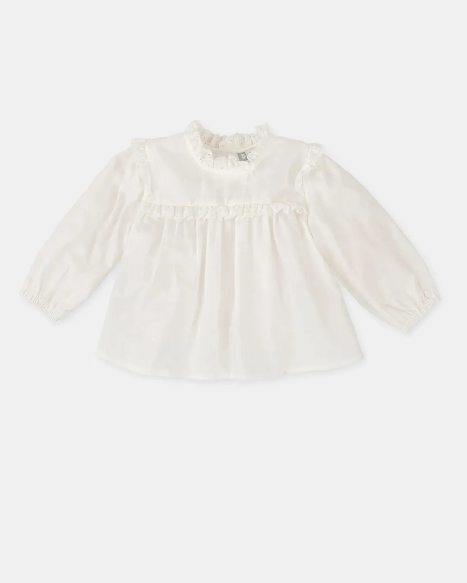 Детская блузка с белым кружевом Tutto Piccolo
Детская блузка с белым кружевом Tutto Piccolo