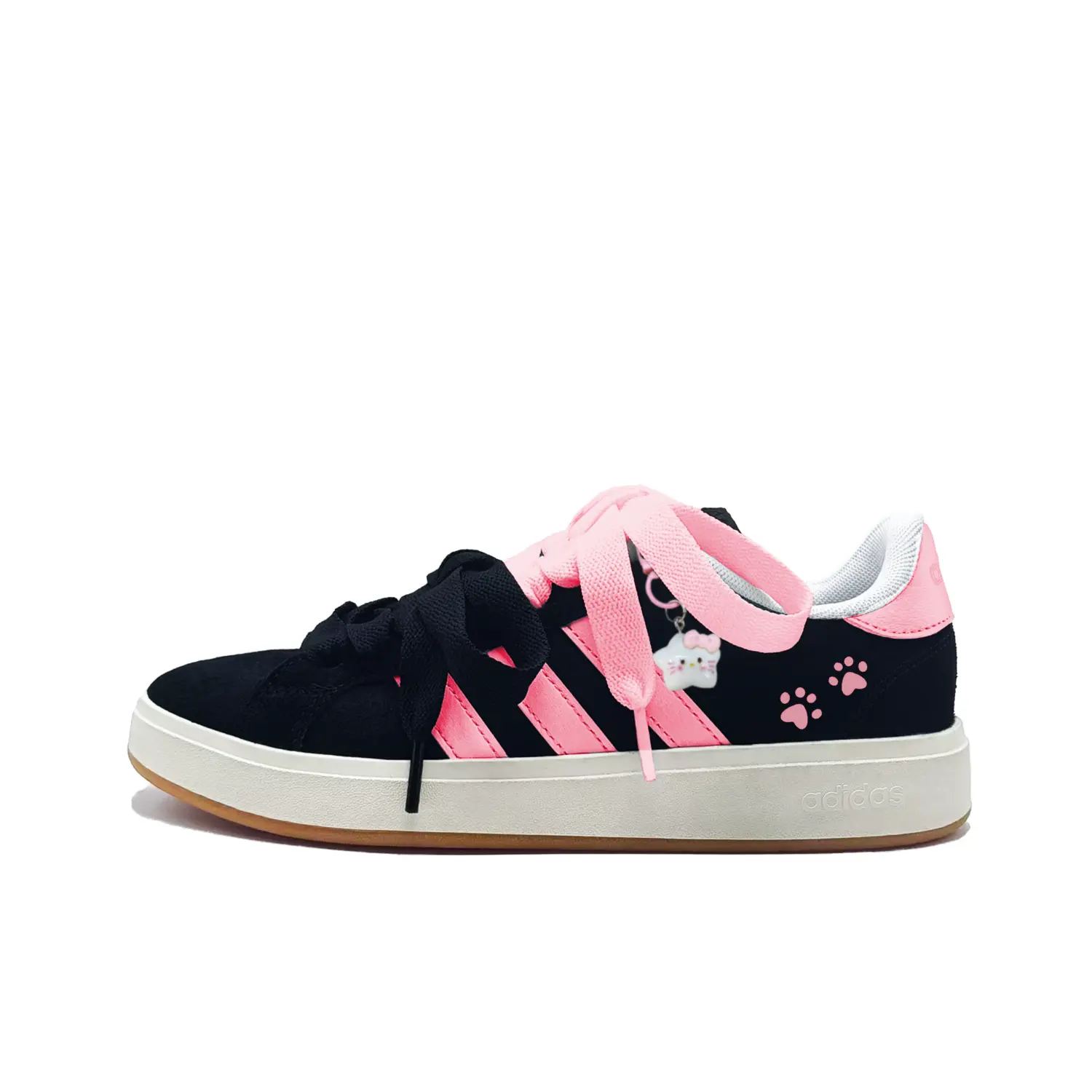 Grand Court Base 00s Love Cat Print Synthetic Leather, Split Cow Leather Abrasion Resistant Low top Adidas, черный розовый
Grand Court Base 00s Love Cat Print Synthetic Leather, Split Cow Leather Abrasion Resistant Low top Adidas, черный розовый