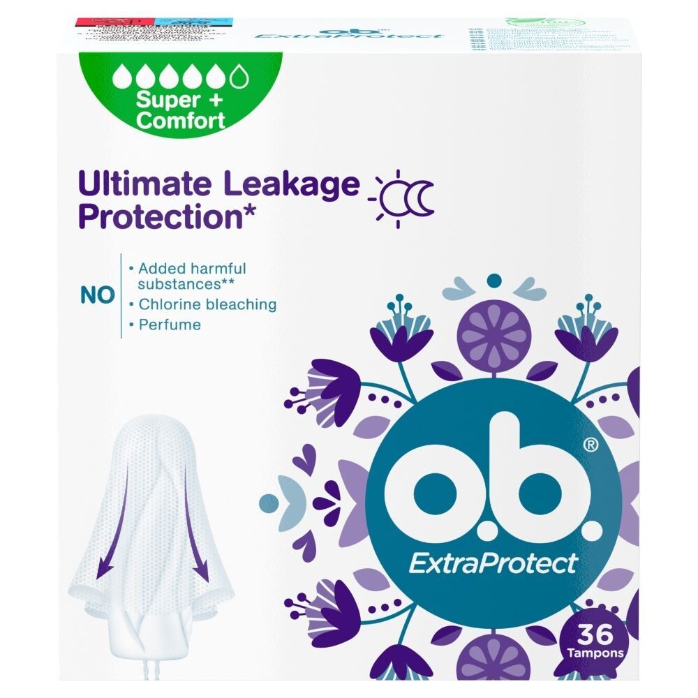 O.B. Extra Protect гигиенические тампоны, 36 шт. 
O.B. Extra Protect гигиенические тампоны, 36 шт.