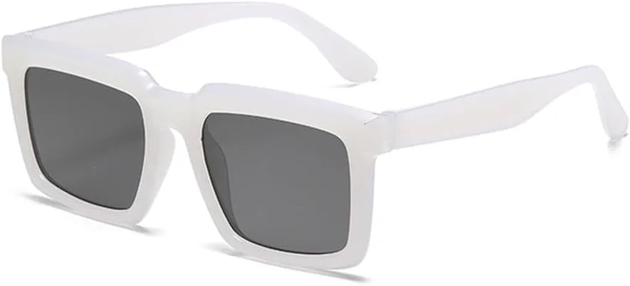 Солнцезащитные очки LVTFCO в прямоугольной оправе для женщин, винтажные солнцезащитные очки для мужчин и женщин, очки с защитой от УФ-излучения UV400, White
Солнцезащитные очки LVTFCO в прямоугольной оправе для женщин, винтажные солнцезащитные очки для мужчин и женщин, очки с защитой от УФ-излучения UV400, White