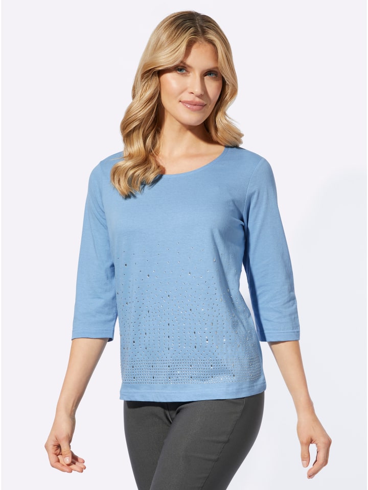 Рубашка с рукавами 3/4 синего цвета Sieh an!
Рубашка с рукавами 3/4 синего цвета Sieh an!