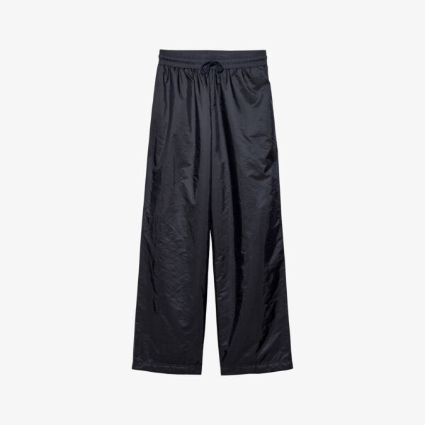 Легкие брюки свободного кроя из переработанного нейлона Prada, синий
Легкие брюки свободного кроя из переработанного нейлона Prada, синий