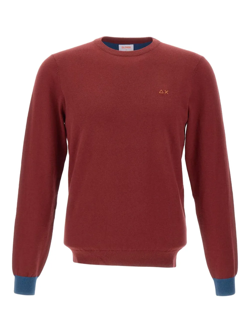 Свитер с нашивками на локтях Sun68, красный
Свитер с нашивками на локтях Sun68, красный