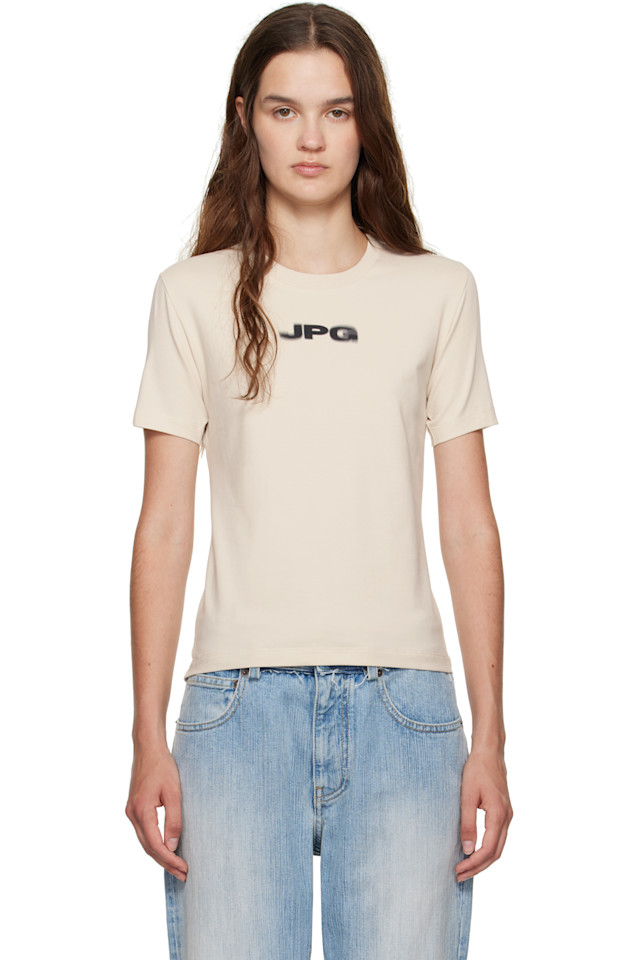 Футболка для малышей jpg' Jean Paul Gaultier, бежевый 
Футболка для малышей jpg' Jean Paul Gaultier, бежевый