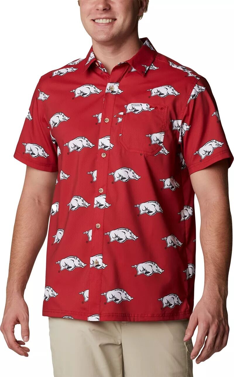 Мужская рубашка на пуговицах Columbia Arkansas Razorbacks Cardinal Super Slack
Мужская рубашка на пуговицах Columbia Arkansas Razorbacks Cardinal Super Slack