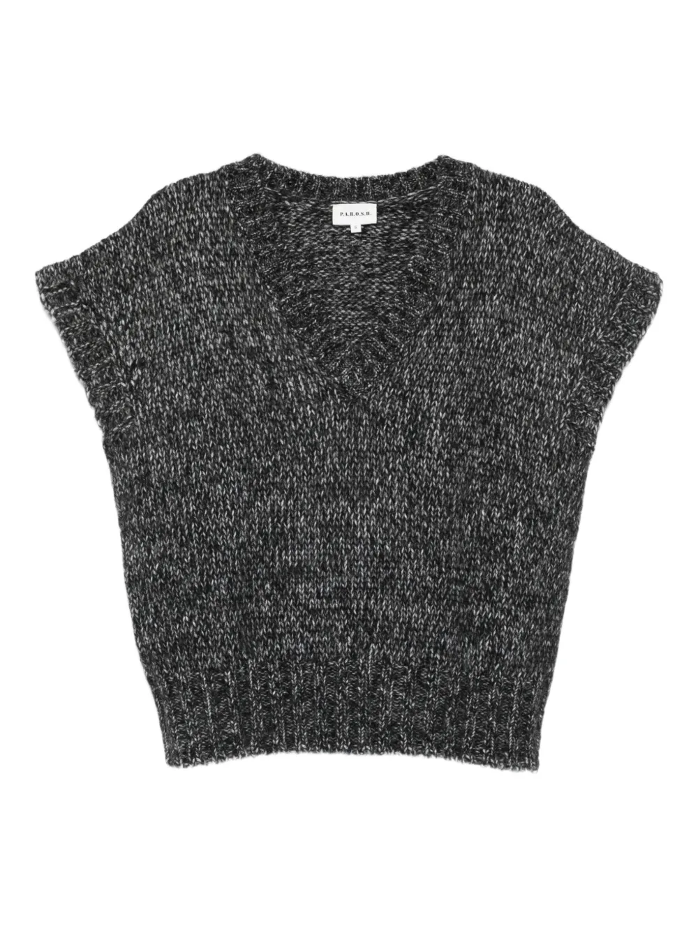 Топ с короткими рукавами и V-образным вырезом P.A.R.O.S.H., серый
Топ с короткими рукавами и V-образным вырезом P.A.R.O.S.H., серый