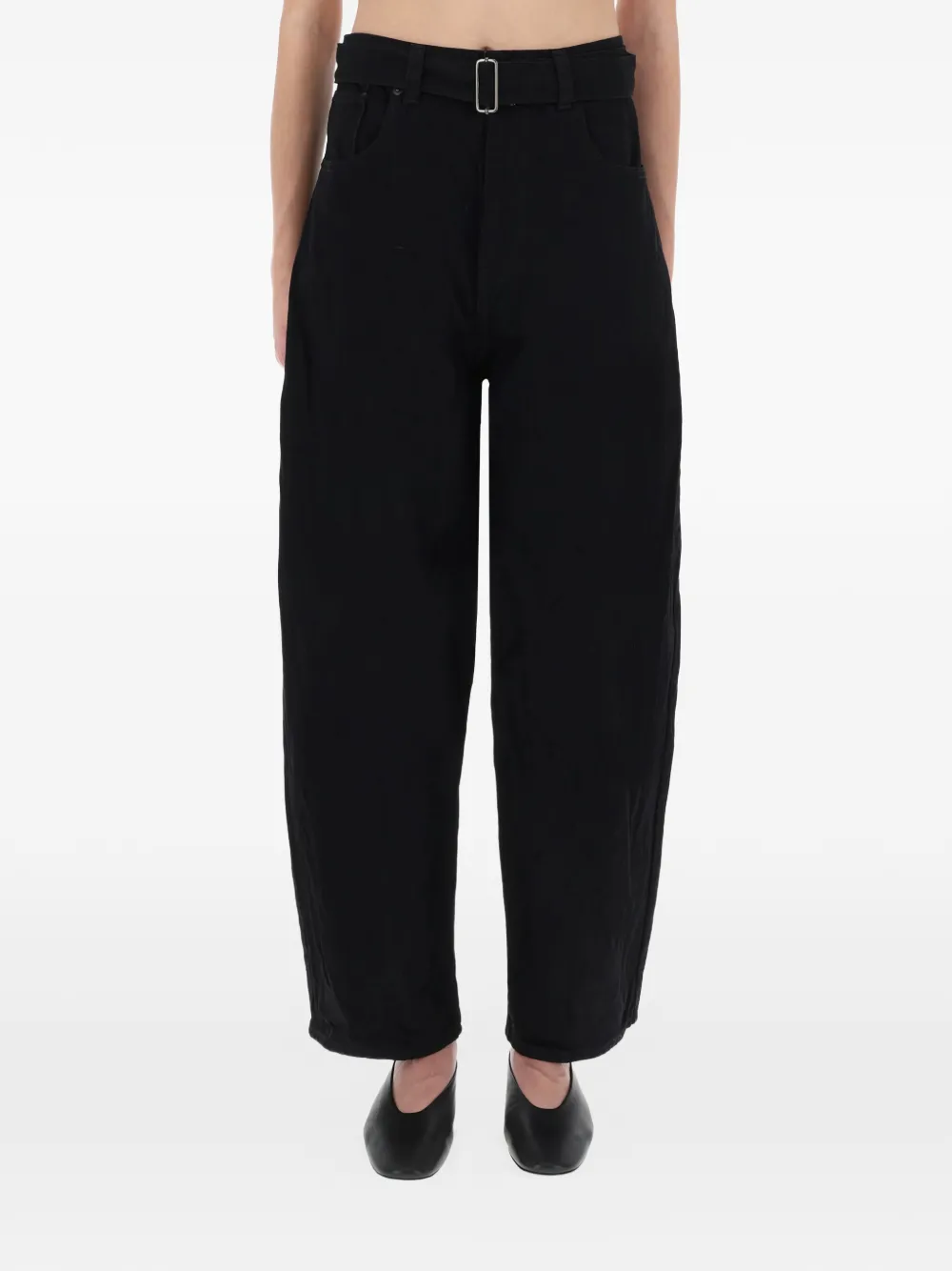 Брюки с поясом Studio Nicholson, черный
Брюки с поясом Studio Nicholson, черный