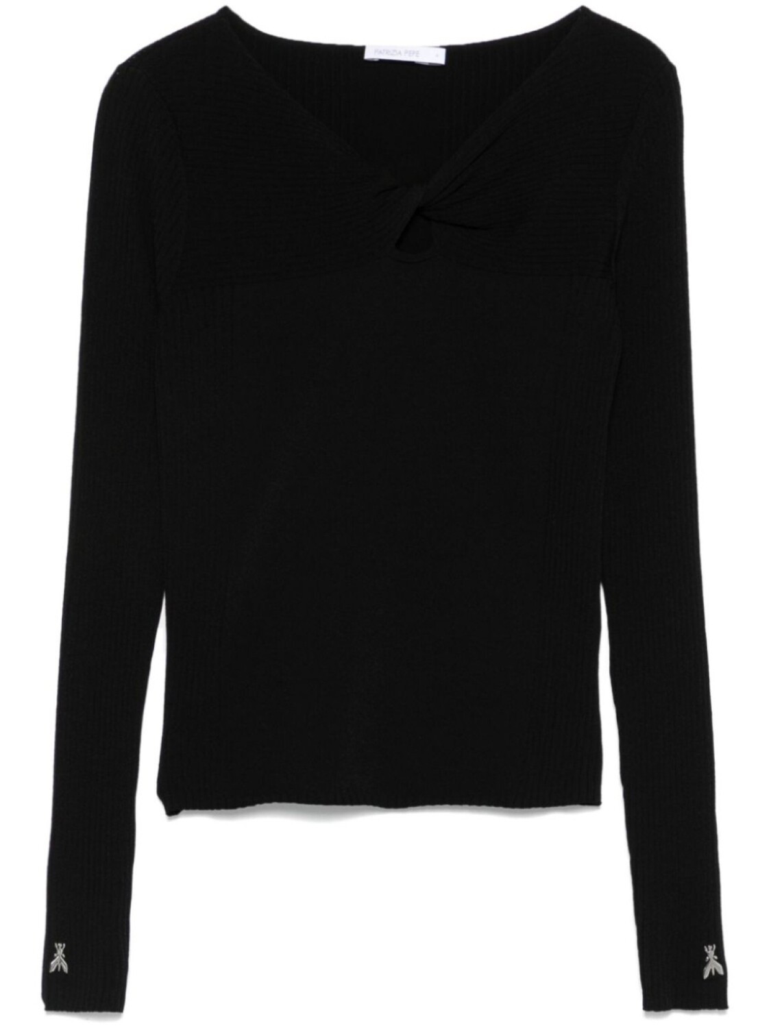 Patrizia Pepe джемпер с перекрученной деталью, черный
Patrizia Pepe джемпер с перекрученной деталью, черный