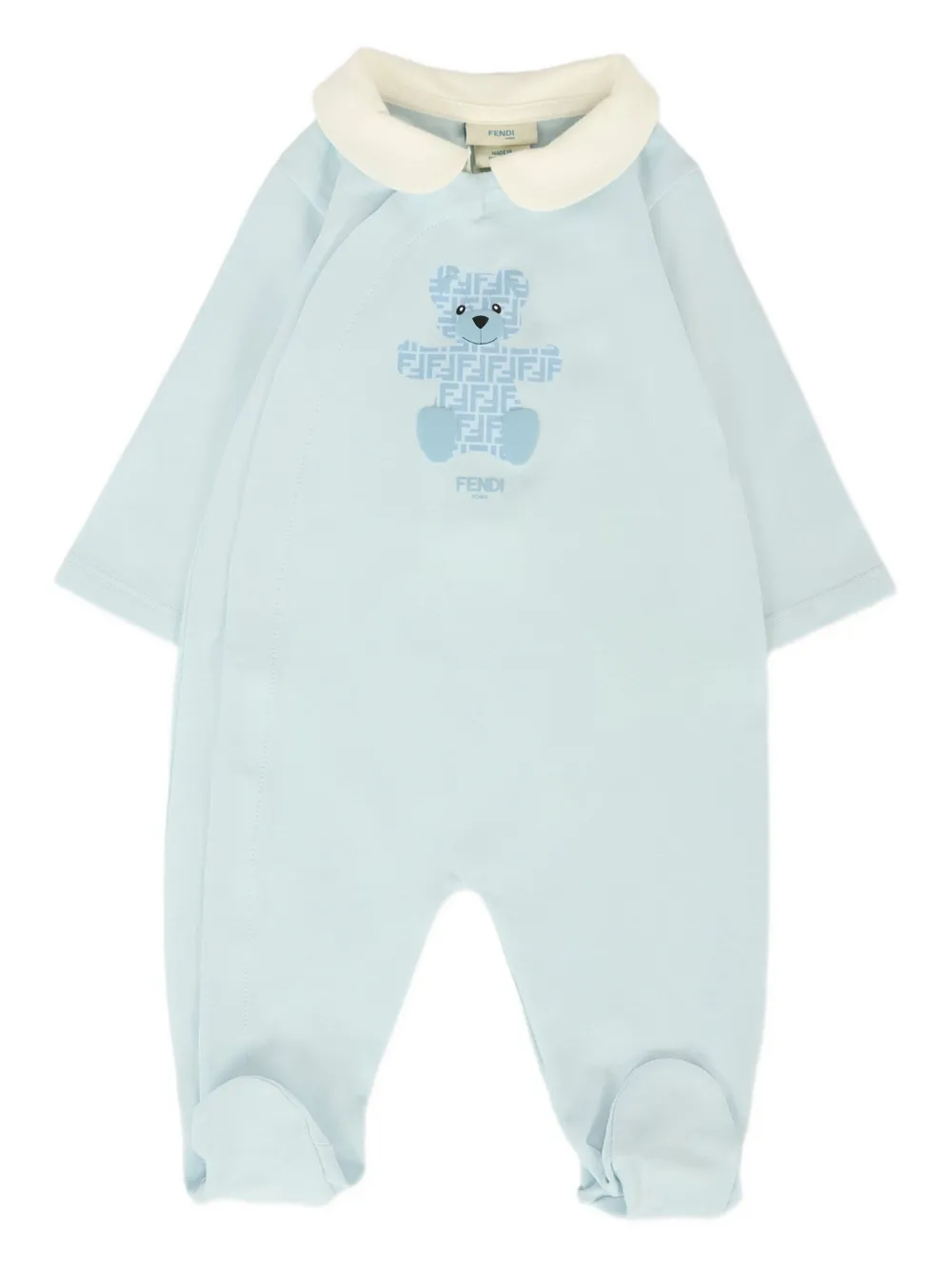 Комплект для новорожденного с принтом Fendi Kids, синий
Комплект для новорожденного с принтом Fendi Kids, синий