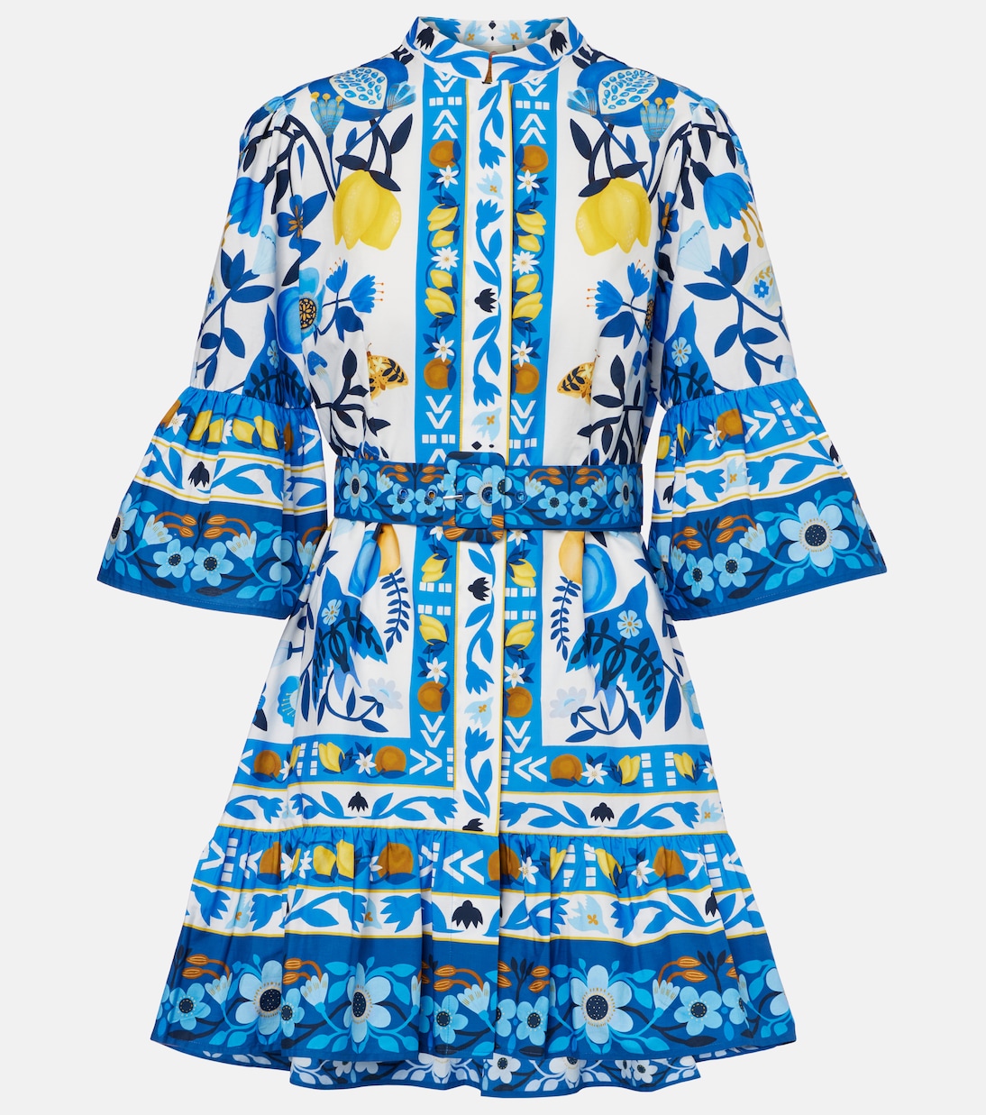 Мини-платье из хлопка с цветочным принтом Farm Rio, Romantic Orchard Blue
Мини-платье из хлопка с цветочным принтом Farm Rio, Romantic Orchard Blue