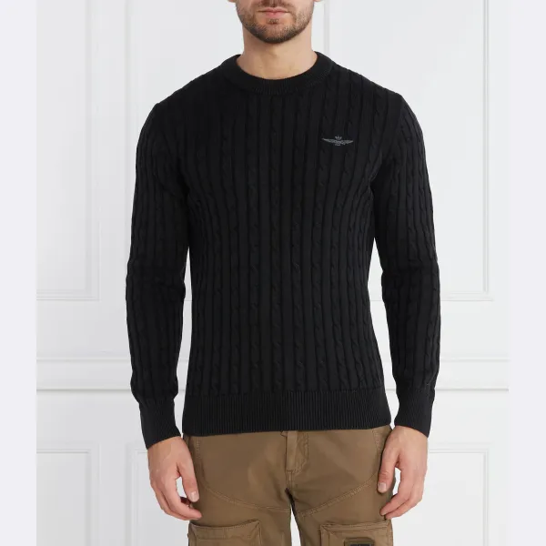 Свитер обычного кроя Aeronautica Militare, черный
Свитер обычного кроя Aeronautica Militare, черный