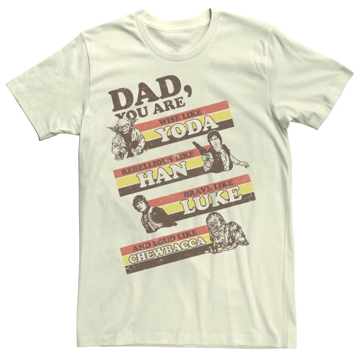 Мужская футболка Dad You Are Retro Line с портретами Star Wars
Мужская футболка Dad You Are Retro Line с портретами Star Wars