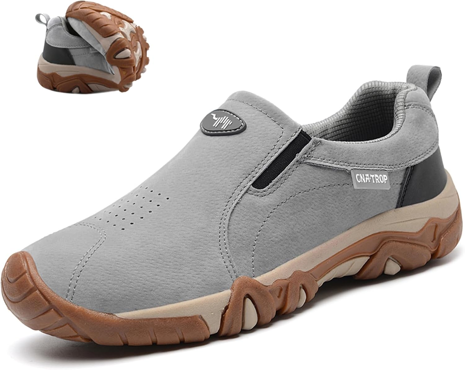 Мужские кожаные ортопедические слипоны-лоферы, повседневные, с противоскользящей подошвой, на платформе, для прогулок на улице, с поддержкой свода стопы, легкие дышащие обувь и активного отдыха Ptnoka, серый
Мужские кожаные ортопедические слипоны-лоферы, повседневные, с противоскользящей подошвой, на платформе, для прогулок на улице, с поддержкой свода стопы, легкие дышащие обувь и активного отдыха Ptnoka, серый