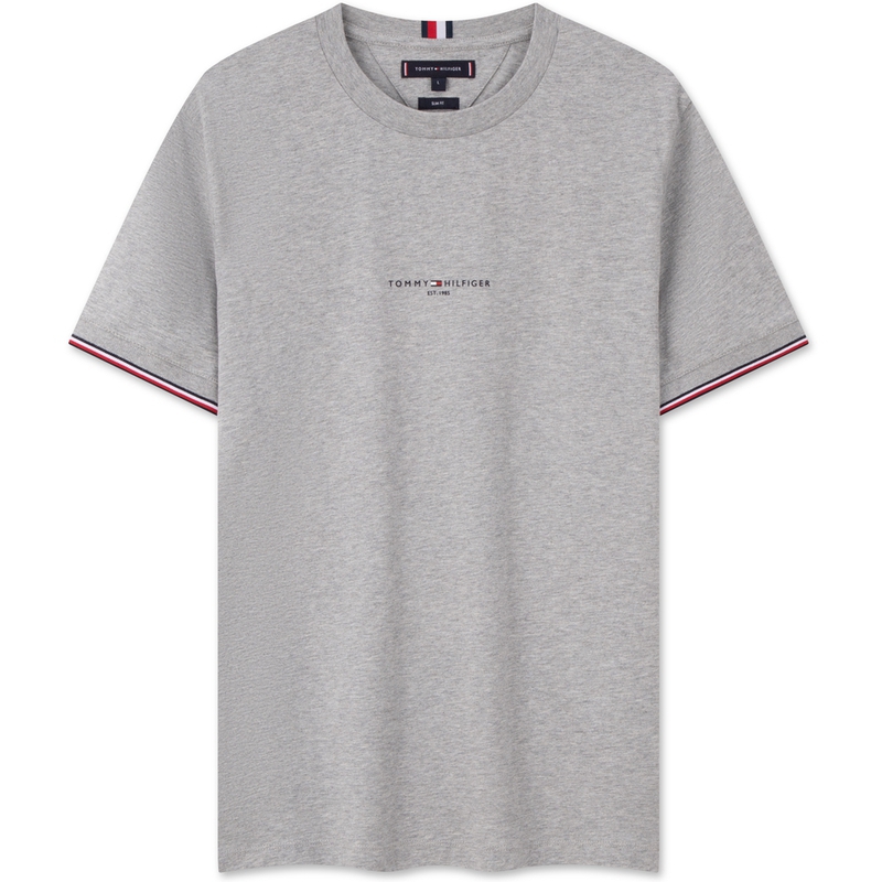 Футболка с полосками на манжетах Tommy Hilfiger, серый
Футболка с полосками на манжетах Tommy Hilfiger, серый