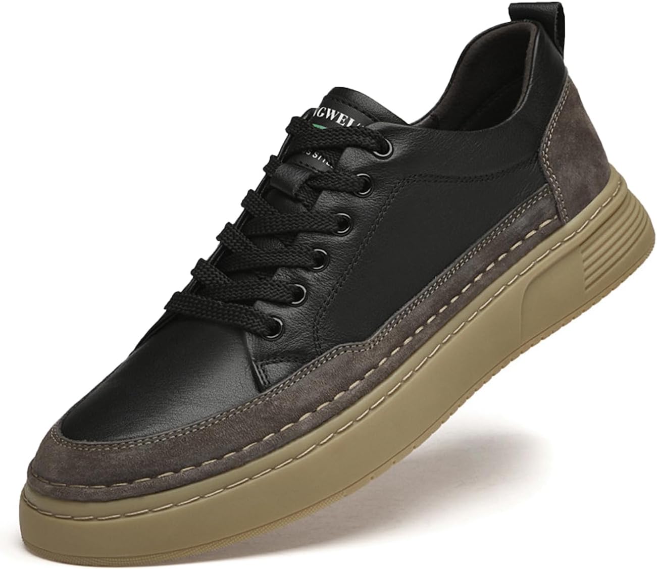 Мужские кожаные модные кроссовки на шнуровке, легкие, повседневные, дышащие спортивные кроссовки для бега и ходьбы, нескользящие Aivyfaja, черный
Мужские кожаные модные кроссовки на шнуровке, легкие, повседневные, дышащие спортивные кроссовки для бега и ходьбы, нескользящие Aivyfaja, черный