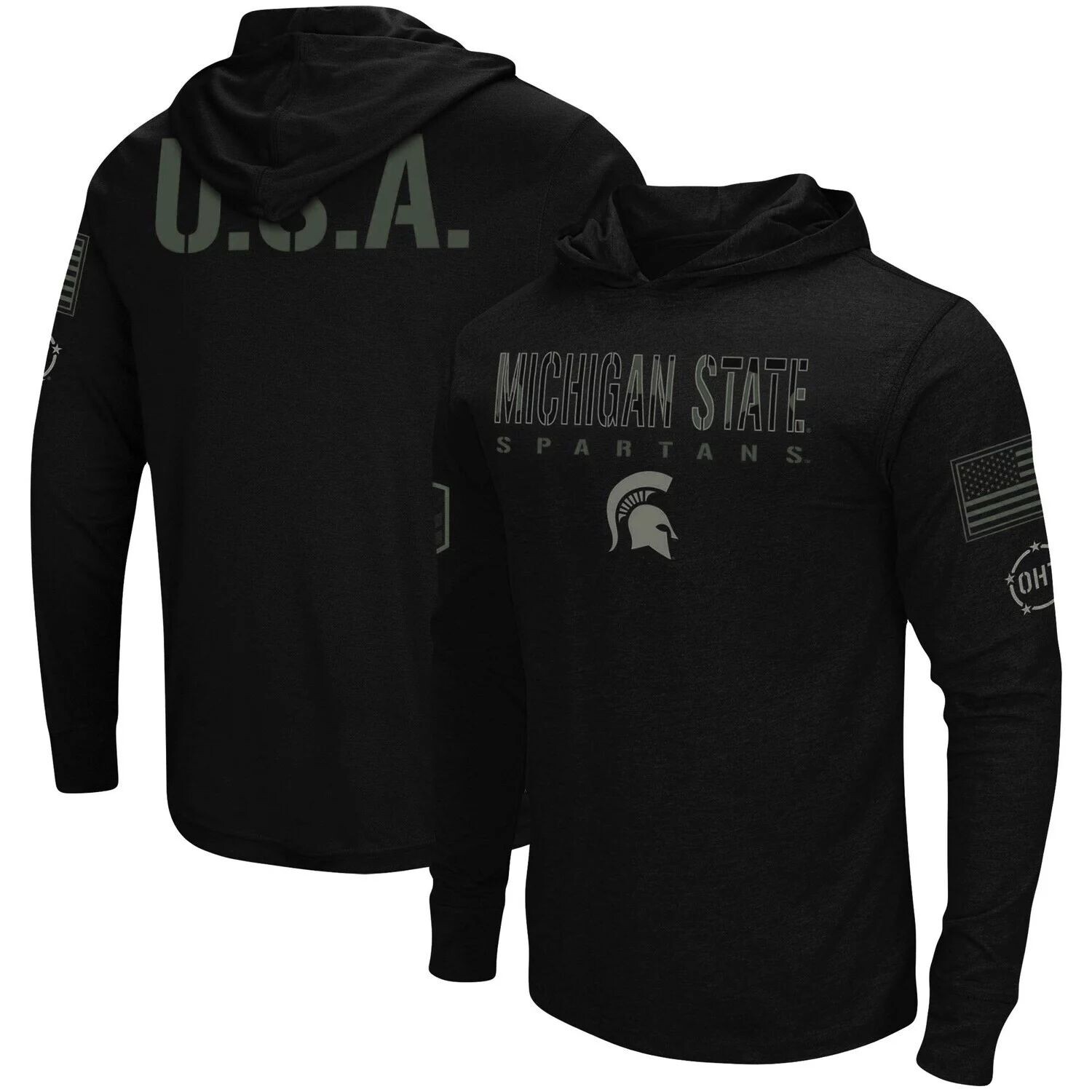 Мужская черная футболка с длинным рукавом и худи с капюшоном Michigan State Spartans OHT Military Appreciation Colosseum, Черный, Мужская черная футболка с длинным рукавом и худи с капюшоном Michigan State Spartans OHT Military Appreciation Colosseum
Мужская черная футболка с длинным рукавом и худи с капюшоном Michigan State Spartans OHT Military Appreciation Colosseum, Черный, Мужская черная футболка с длинным рукавом и худи с капюшоном Michigan State Spartans OHT Military Appreciation Colosseum