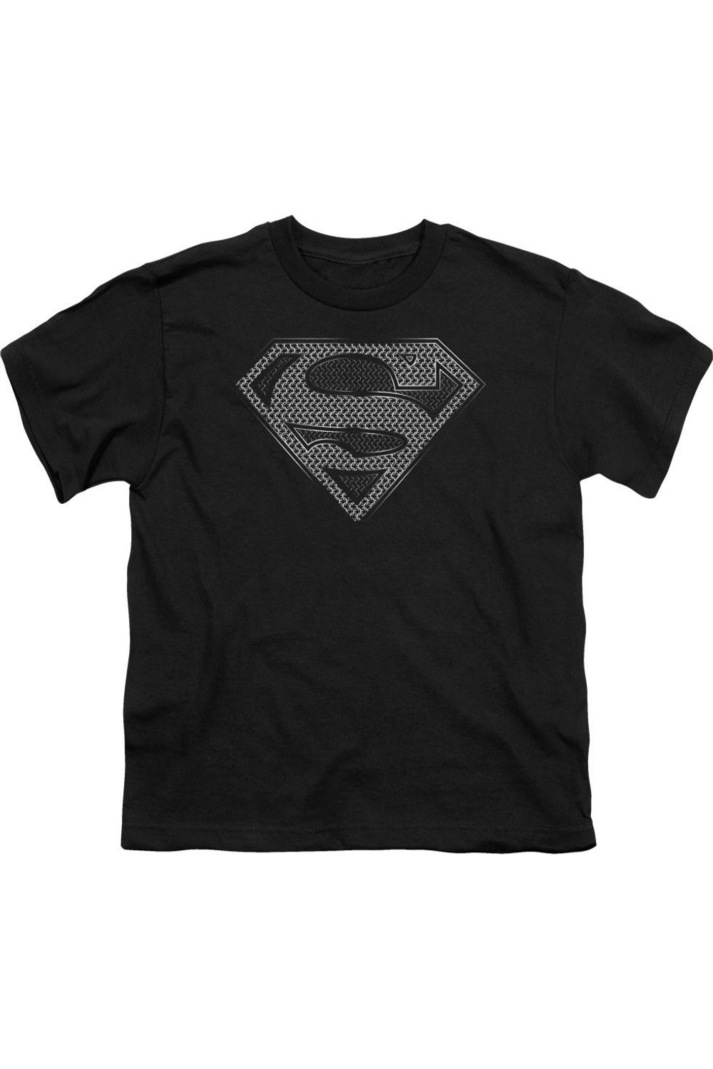 Супермен Чайлдрен Чейнмейл Футболка с коротким рукавом Gildan, черный 
Супермен Чайлдрен Чейнмейл Футболка с коротким рукавом Gildan, черный