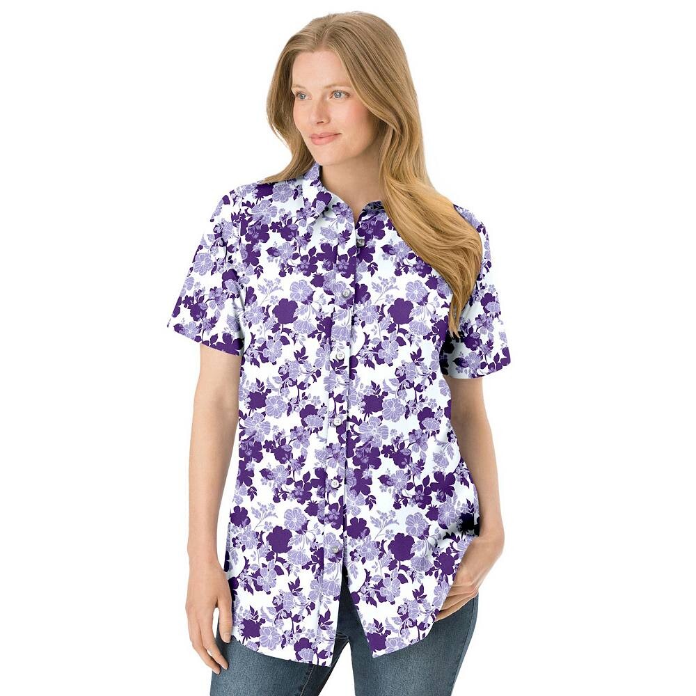 Женщина в идеальной женской рубашке с коротким рукавом больших размеров Woman Within, цвет Original Soft Iris
Женщина в идеальной женской рубашке с коротким рукавом больших размеров Woman Within, цвет Original Soft Iris