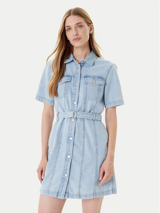 Джинсовое платье regular fit DW0DW21168 Tommy Jeans, синий
Джинсовое платье regular fit DW0DW21168 Tommy Jeans, синий