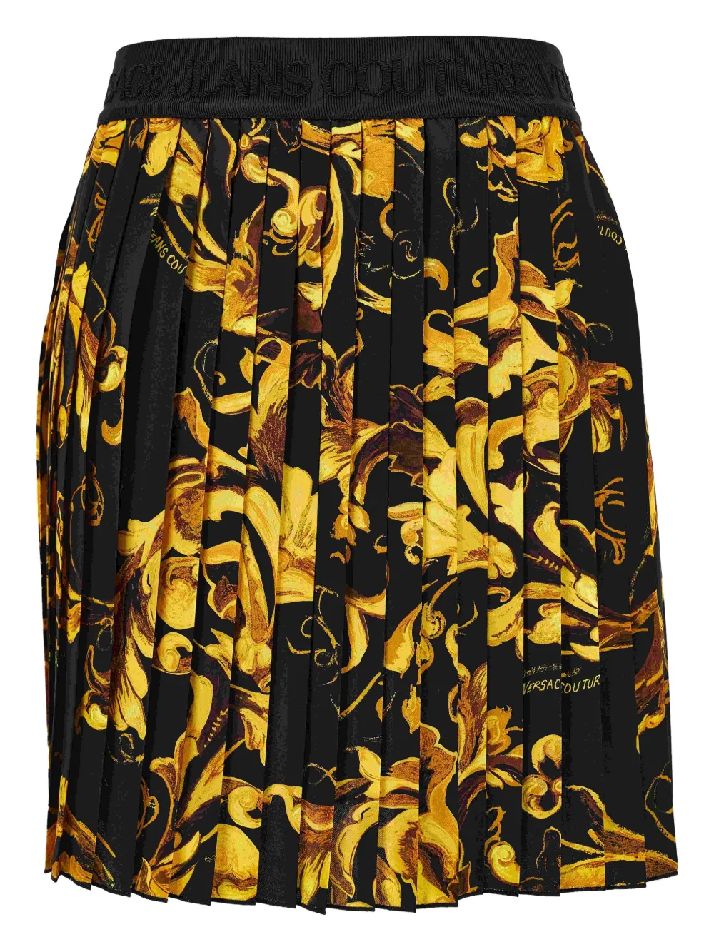 Плиссированная мини-юбка с принтом в стиле барокко Versace Jeans Couture, черный
Плиссированная мини-юбка с принтом в стиле барокко Versace Jeans Couture, черный