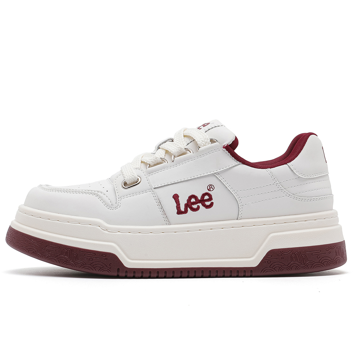 Lee Дышащие низкие скейтерские кроссовки для увеличения роста мужские - тёмный бордо, цвет Dark Burgundy 
Lee Дышащие низкие скейтерские кроссовки для увеличения роста мужские - тёмный бордо, цвет Dark Burgundy