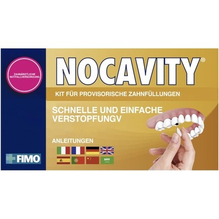 Набор для временного пломбирования зубов — изолирует полость зуба и снимает боль, вызванную потерей пломбы, небольшими кариозными полостями и сломанными зубами Nocavity
Набор для временного пломбирования зубов — изолирует полость зуба и снимает боль, вызванную потерей пломбы, небольшими кариозными полостями и сломанными зубами Nocavity