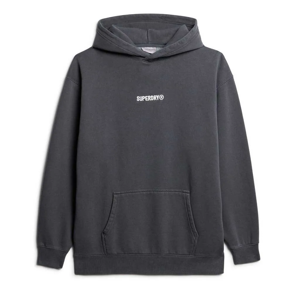 Худи Superdry Micro Logo Graphic Loose, серый 
Худи Superdry Micro Logo Graphic Loose, серый