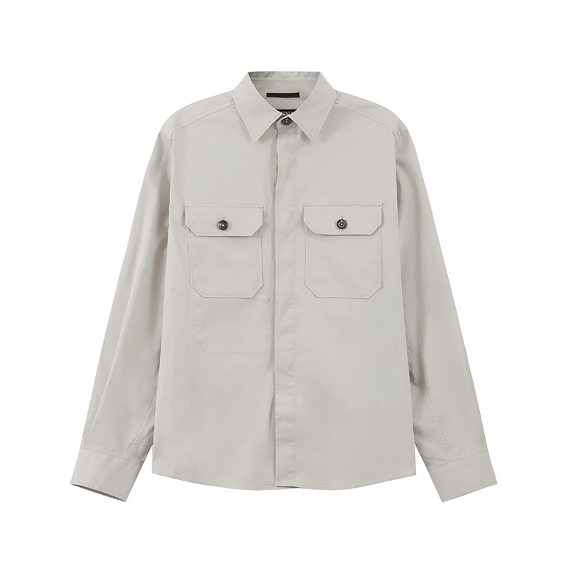 Рубашка Zegna с длинным рукавом из поплина Ermenegildo Zegna, серо-белый
Рубашка Zegna с длинным рукавом из поплина Ermenegildo Zegna, серо-белый