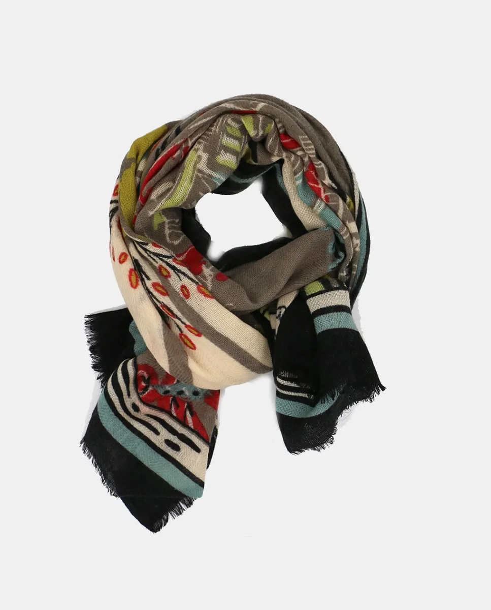 Шерстяной платок с узором или вышивкой Storiatipic, серый
Шерстяной платок с узором или вышивкой Storiatipic, серый