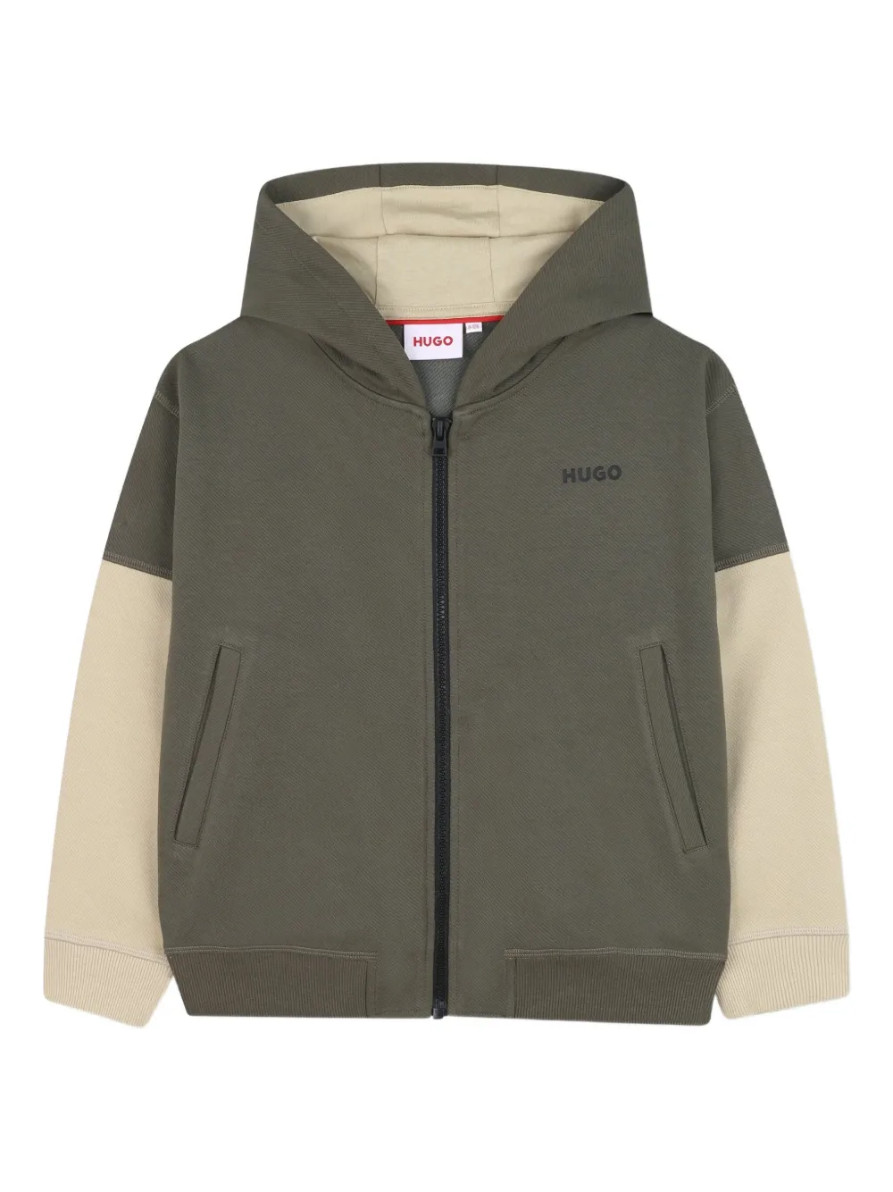 Худи в стиле колор-блок на молнии HUGO KIDS, зеленый
Худи в стиле колор-блок на молнии HUGO KIDS, зеленый