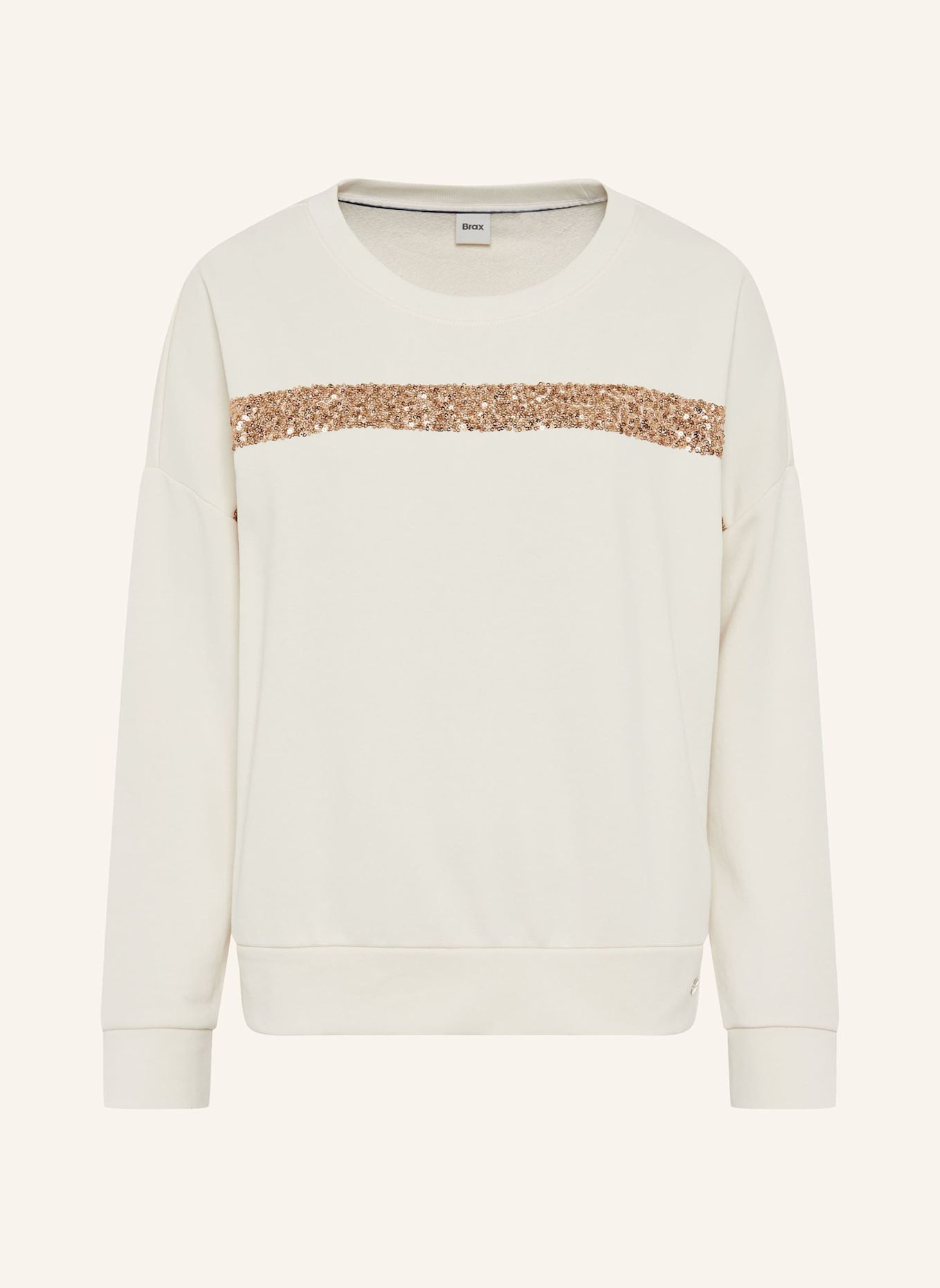 Стиль свитшота бо Brax, бежевый
Стиль свитшота бо Brax, бежевый